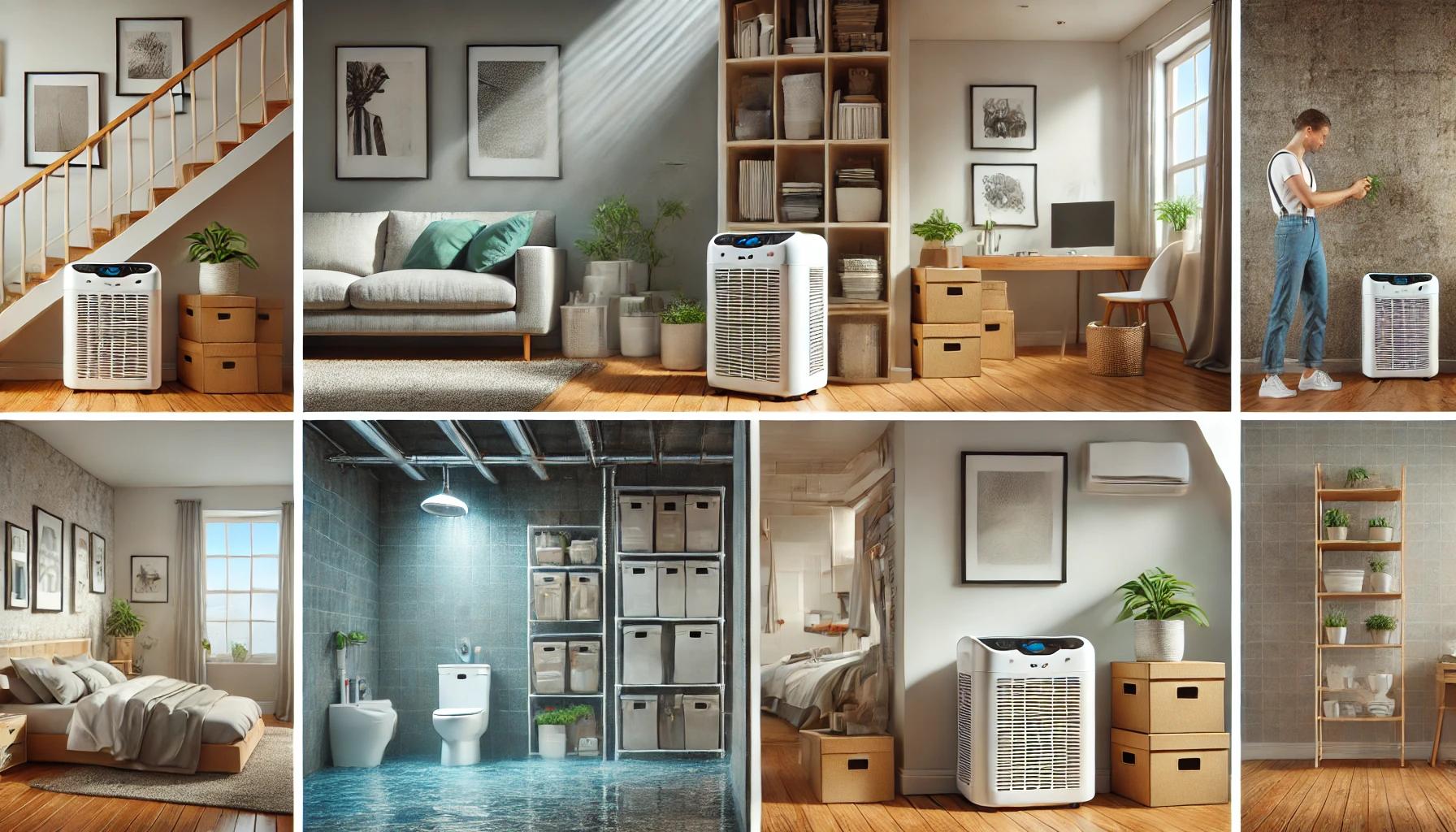 Bautrockner Mietgeräte Collage, Service und Vermietung, Kondenstrockner Geräte Beispiele, Jeden Tag in Iserlohn, Hemer, Letmathe 